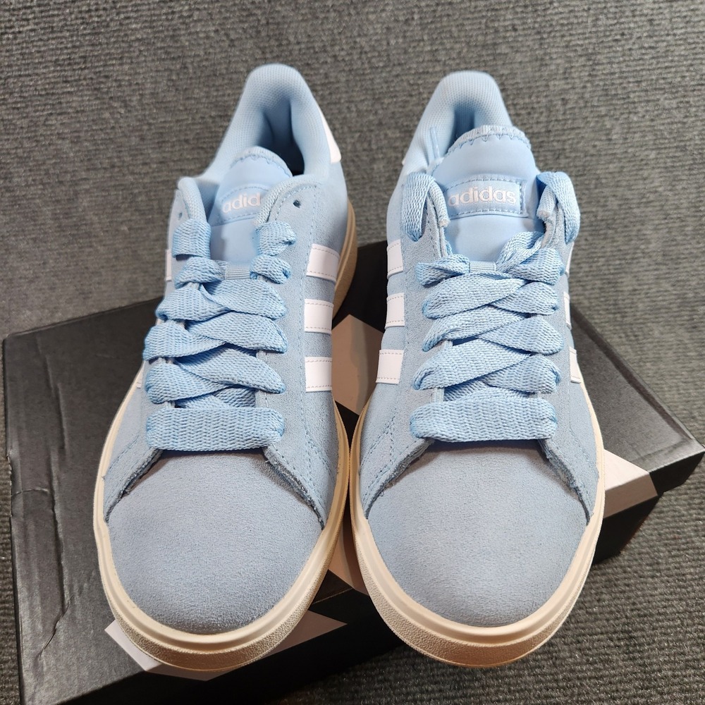 Adidas Shoes Womens‎ 7 Grand Court Base 00s Blue White Casual Trainers Sneakers - Picture 2 of 8